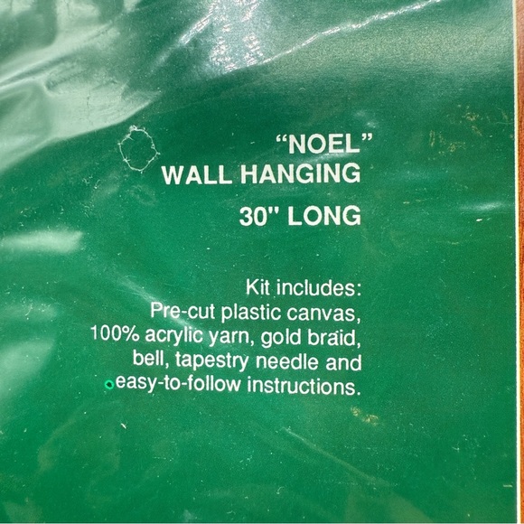 Gallery of Stitches by Bucilla Christmas 'NOEL' Wall Hanging Kit New in Bag 6515 - Picture 3 of 12